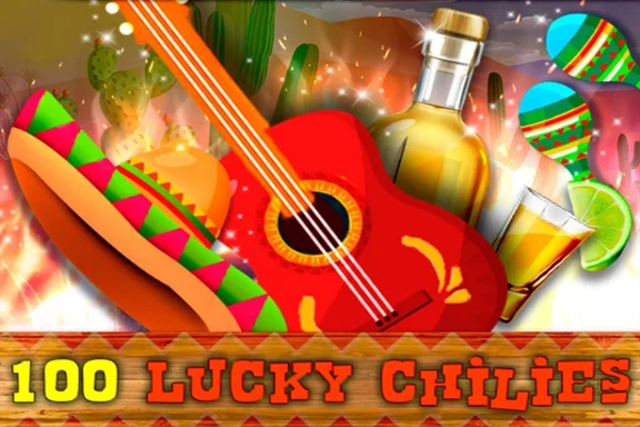 Capa do slot 100 Lucky Chilies